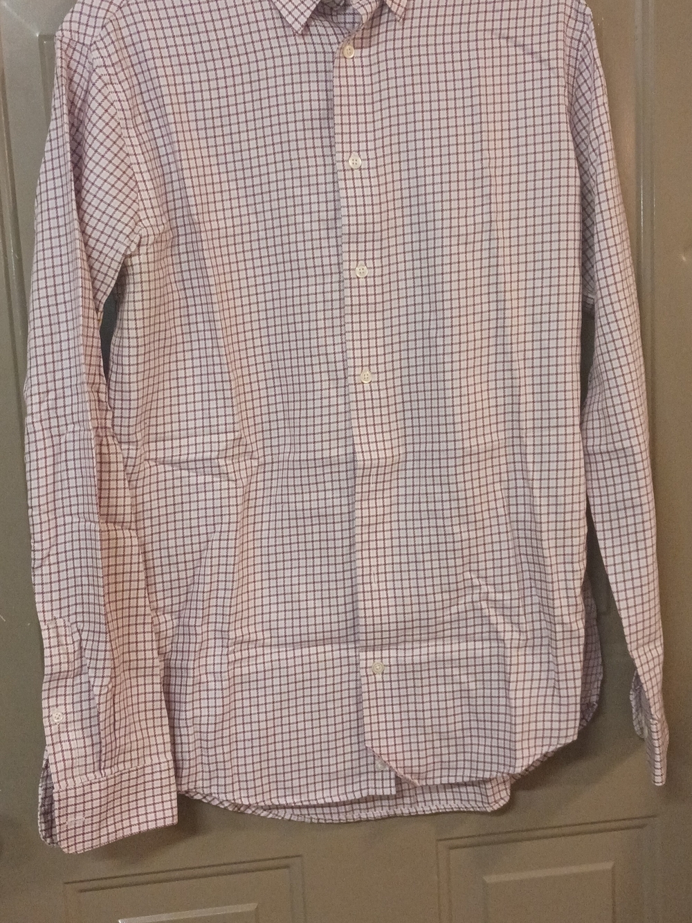 Pronto Uomo Pink & White Checked Dress Shirt